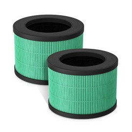 Fil-fresh 2-Pack MK01 & MK06 Replacement Filter, Compatible with AROEVE MK01 & MK06, ToLife TZ-K1, Kloudi DH-JH01 Air Purifier, 4-in-1 H13 True HEPA & Activated Carbon, Pet Dander Version
