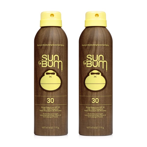 Sun Bum Sun Bum Original Spf 30 Sunscreen Spray Vegan and Reef Friendly (octinoxate & Oxybenzone Free) Broad Spectrum Moisturizing Uva/uvb Sunscreen With Vitamin E 2 Pack