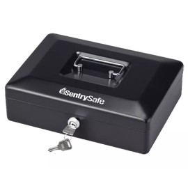 SentrySafe Cash Box Locking Cash Box With Money Tray Small CB-10 K