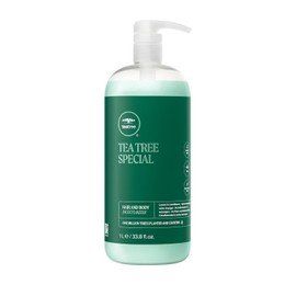 Tea Tree Hair and Body Moisturizer, Acondicionador sin Enjuague, Loción Corporal y Crema para Después de Afeitar, Para Todo Tipo de Cabello y Piel, 1 L