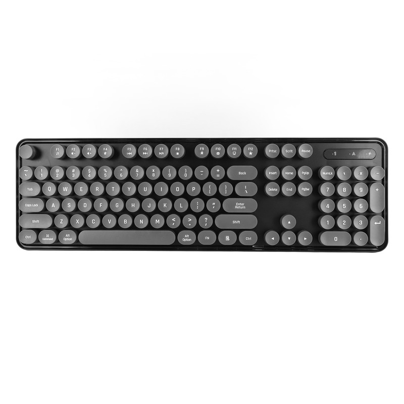 Wireless Keyboard and Mouse Combo Pure Color Retro 2.4G Wireless
