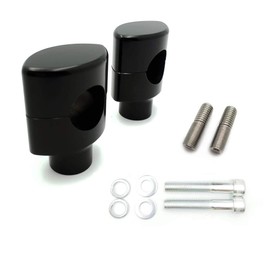 SMT- 1 1/4in Hefty Handlebar Riser 2" Rise Black Compatible With DNA Paughco Springer Chopper Bobber