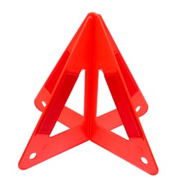BUGUUYO Emergency Reflective Triangle Car Warning Triangle Sign Foldable Design Sturdy Pvc