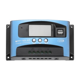 MECCANIXITY MPPT Solar Charge Controller 50A Solar Panel Charger 12V/24V Auto Adaptation Intelligent Regulator with LCD Display Dual USB Port Timer Setting