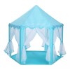 KH Castillo Princesas Juguete Casa Carpa Niños Con Luces Azul
