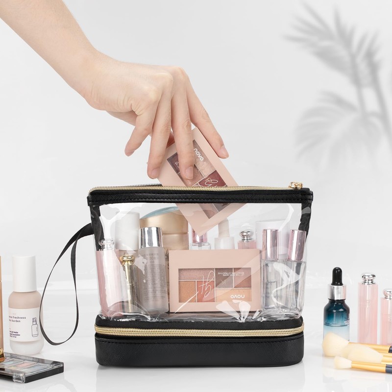Epzia Clear Travel Makeup Bags - TSA Approved Cosmetic &