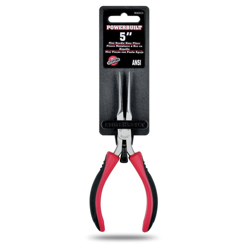 Alltrade 640410 6" Mini Needle Nose Plier, Red