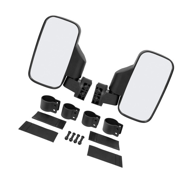 Motoforti Pair UTV Rear View Side Mirror 1.75" & 2"
