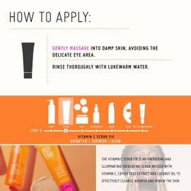 Nip + Fab Vitamin C Fix | Face Scrub with Vitamin C | Coconut Oil | Coffee Seeds | Cleansing Face Scrub | Lightened Skin | Smoothed Wrinkles | 75 ml