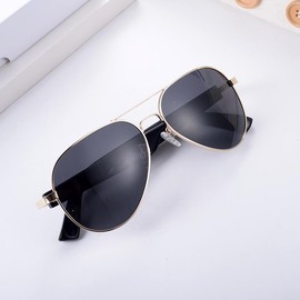 Smart Glasses Wireless Bluetooth Call Music Outdoor Sunglasses Anti-Blue Eyeglasses - Color: Black