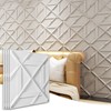 Art3d PVC 3D Wall Panel, Decorative Wall Tile in White
