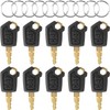 UOCAI 10 Pcs Ignition Key 5P8500, Universal Construction Machinery Keys,