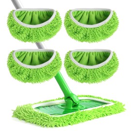 Reusable Microfiber Mop Pads for Swiffer Sweeper - Wet & Dry Cleaning Cloths - Mop Head Replacement Washable Refills for Household Floors