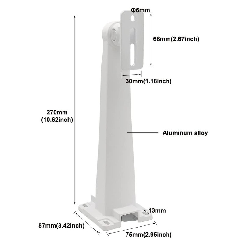 CTXSumTec 10.6" CCTV Security Camera Wall Pole Mounting Loop Bracket,Arm