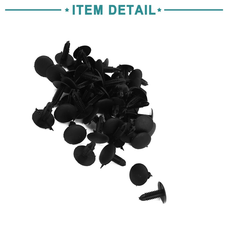 ACROPIX 5mm x 5mm Hole Dia Plastic Rivets Fastener Push