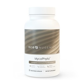 EcoNugenics - MycoPhyto Complex - 60 Capsules - Immune System Support Mushroom Blend Supplement Reishi, Turkey Tail, Cordyceps, Maitake, Agaricus, Umbellatus- Cardio, Liver & Nootropic Brain Support
