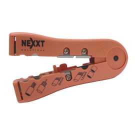 NEXXT Universal Cable Stripper with Cutter (Telecom, LAN and Coaxial Cables)