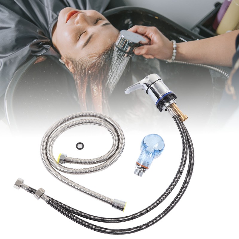 Shampoo Bowl Faucet 60cm Pipe 120cm Soft Hose Hair Salon