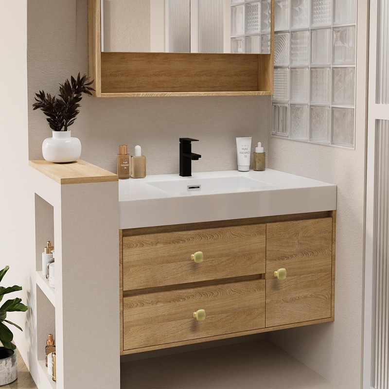 BIGLUFU 12Pcs Cabinet Knobs Square Solid Brass Drawer Vintage Retro