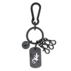 agnes b. Voyage Metal Plate Key Holder, Leather Version, With