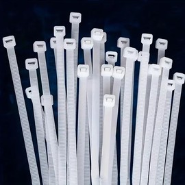 huzur elektrik Ultra Strong Cable Ties, Pack of 100, 200 mm x 3.6 mm, for Indoor and Outdoor Use, Self-Locking Multifunctional Cable Ties, Plastic Cable Ties, Cable Holder, Cable Fixation