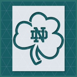 Unbranded Notre Dame ND Stencil – Reusable & Durable – 10 Mil High Quality Mylar - 11x8.5 sheet