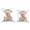You Bird Feeder Is Empty Squirrel Throw Pillow