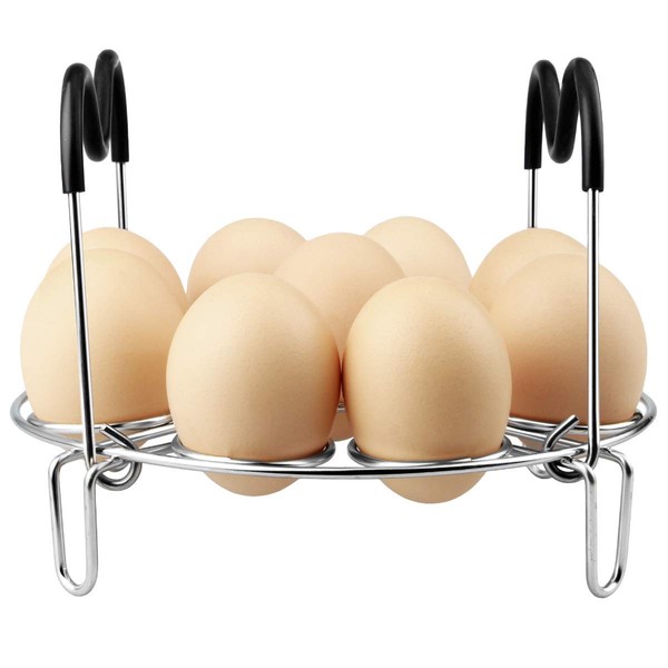 Egg Steamer Rack Trivet with Heat Resistant Handles for Instant