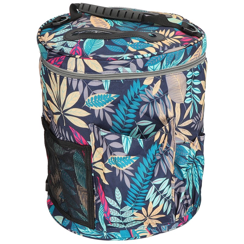 2Pcs Storage Bag 600D Oxford Cloth Printing MultiPocket Hand Strap