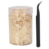 Leaf Flakes Gold with Tweezers, 10 g Imitation Gold Metallic