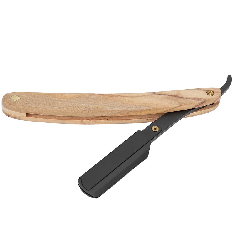 Straight Edge Razor Men Home Portable Stainless Steel Barber Folding
