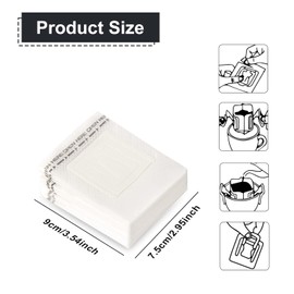 Pack of 100 Coffee Filters Camping, Drip Coffee Bag with Hanging Ear, Portable Coffee Paper Filters for Most Cups, Travel, Camping, Home, Office