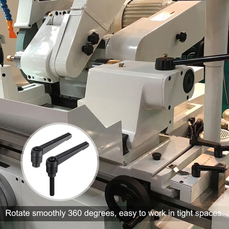 sourcing map 4pcs Clamping Lever Adjustable Handle Set Metric M6