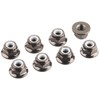 Tamiya OP.1642 4mm Flange Lock Nut (Black) 8pcs 54642