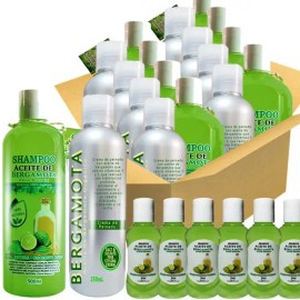 6 Shampoos 6 Cremas Peinado Aceite De Bergamota 12 Muestras                                                                                           
