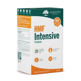 Genestra Brands Genestra Brands HMF Intensive Shelf-Stable - Probiotic Supplement - IBS Supplement - Lactobacillus acidophilus & Bifidobacterium animalis - Vegan & Gluten Free - 25 Vegetarian Capsules