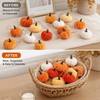 12 PCS Mini Pumpkins Decorations, Autumn Hanging Ornaments, Knitted Pumpkin