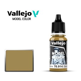 Vallejo New Model Color Green Ochre 70914 (132) Acrylic Paint 18ml Painting / 바예호 뉴모델컬러 Green Ochre 70914 (132) 아크릴도료 18ml 도색