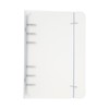 PATIKIL A6 Binder Cover, 1 Pcs PP 6 Ring Round