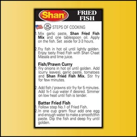 Shan - Fried Fish Seasoning Mix (50g) - Spice Packets for Spicy Fried Fish (Pack of 3)