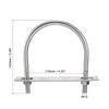sourcing map Round U-Bolt 4.33"(110mm) Inner Width 142mm Length Steel