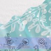 senya Bath Towel Set, Silver Winter Teal Turquoise Snowflakes Christmas