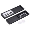 sourcing map Dishwasher Magnet Clean Dirty Sign Black Heart Shape