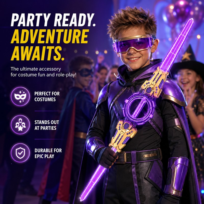 Light Up Toy Sword for Kids – LED Sound Effect