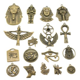 Egypt Pendants 100g Antique Bronze Egyptian Series Pendant for Jewelry Making Accessories Beads for Crafts