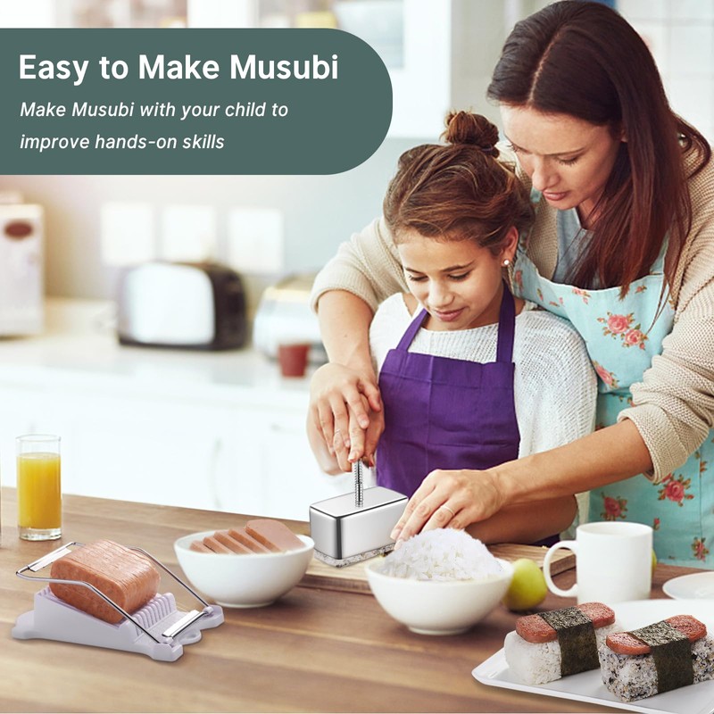 Shoxil Spam Musubi Mold Kit - Stainless Steel Onigiri Maker