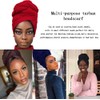 African Scarfs for Women Head Wraps Stretch Turban Jersey for
