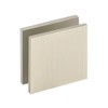 Brushed Nickel Square Edge Glass Panel Clamp