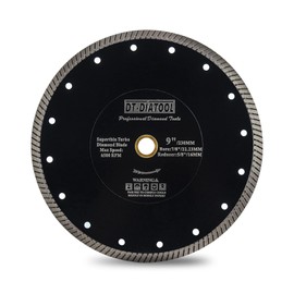 DT-DIATOOL Diamond Cutting Disc 230mm Super Thin Tile Cutting Disc with Turbo Segments for Ceramic Granite Marble Artificial Stone