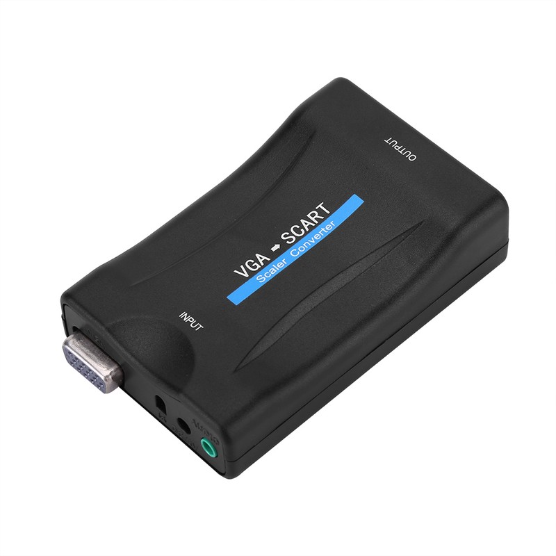VGA to SCART Video Audio Converter Adapter USB With Remote